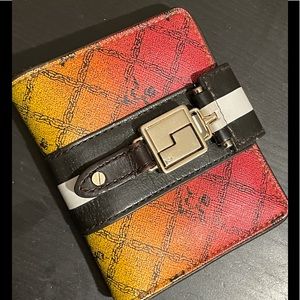 L.A.M.B. Signature Rasta ombré trifold wallet Gwen